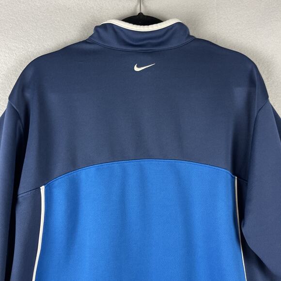 Nike Team Vintage Y2K NBA Dallas Mavericks Blue 1/4 Zip Pullover Mens XL - Picture 14 of 16